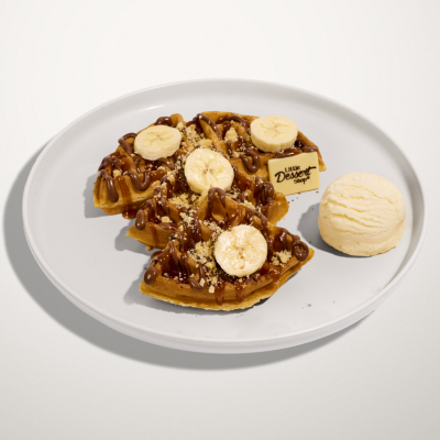 Banoffee Crumble Waffle