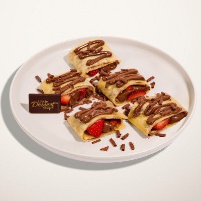 Strawberry Hazelnut Sushi Crepe
