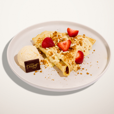 Coconut Snowflake Crunch Loaded Crepe