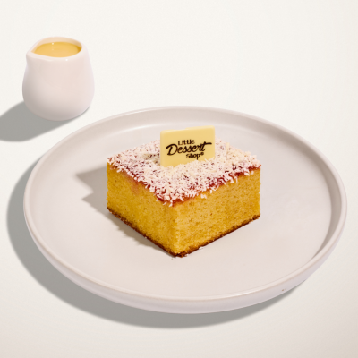 Jam & Coconut Sponge