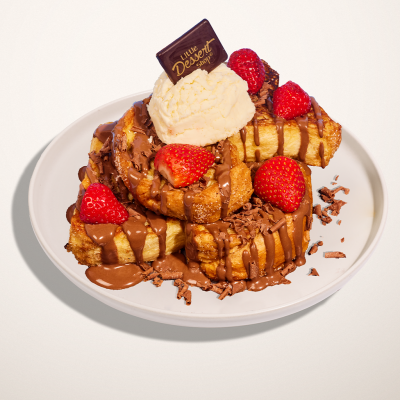 Strawberry & Milk Chocolate French Toast